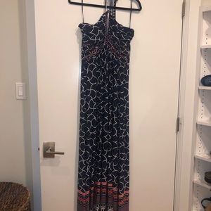 Navy blue maxi dress